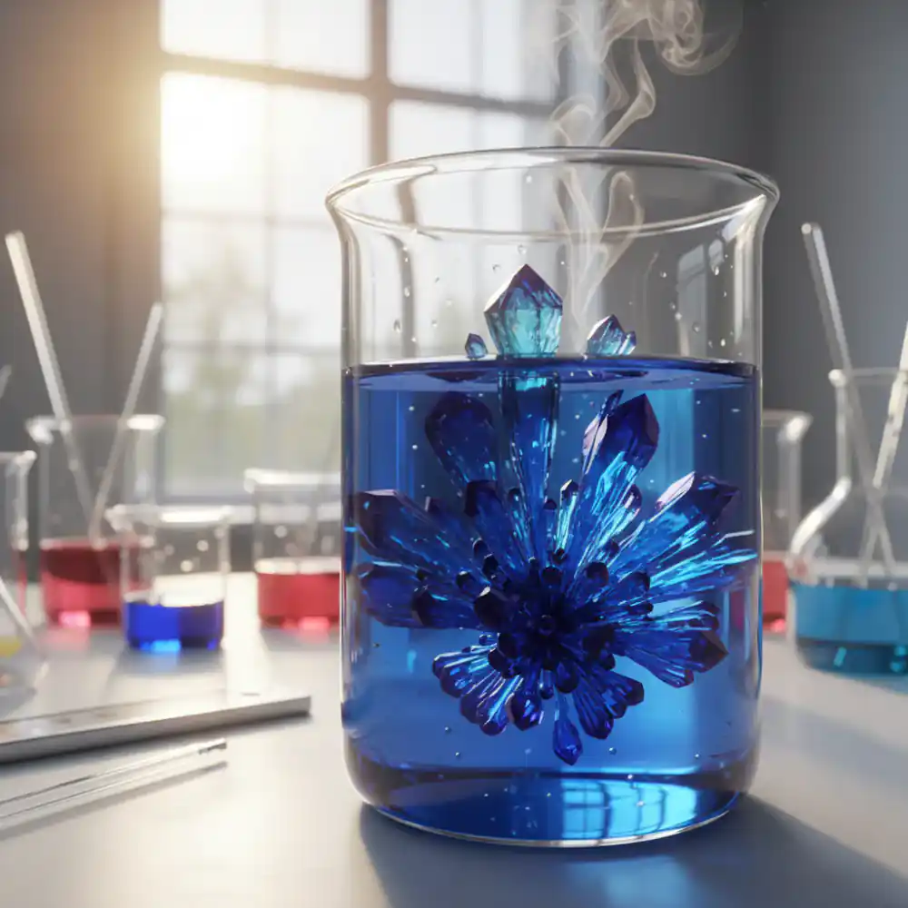 Vibrant crystal growing experiment